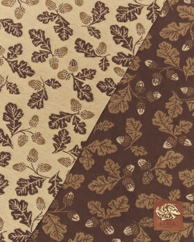 Chocolate Acorn Jacquard Scarf, 5 of 5