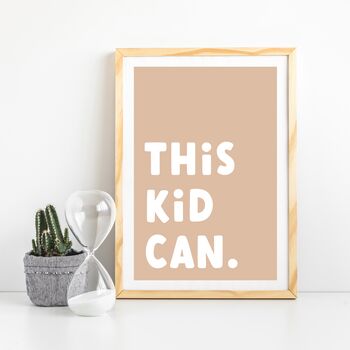 Children's Positivity Poster 'This Kid Can', 2 of 8