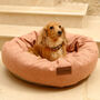 Luxury Sandstone Tweed Donut Dog Beds, thumbnail 1 of 2