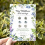 Curate Your Own Set Of Three Wildflower Stud Earrings, thumbnail 11 of 11