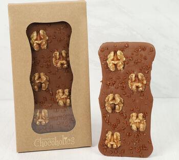 Coffee Caramel And Walnut Chocolate Slab – Handmade Luxury Gift, 2 of 2