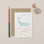 One Whale Birthday Card, thumbnail 1 of 2