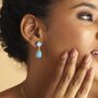 'Azure Dream' Turquoise Stone Earring, thumbnail 1 of 4