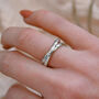 Personalised Silver Eternity Stacking Ring, thumbnail 6 of 10