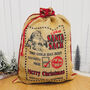 Naughty And Nice Christmas Sack Traditional Christmas, thumbnail 2 of 9