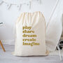Stylish Toy Storage Bag Sack For Bedroom Or Playroom, thumbnail 2 of 5