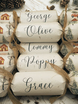 Set Of Six Personalised Plantable Christmas Crackers, 6 of 6
