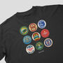 Leeds Football Beer Mats Oversized T Shirt, thumbnail 6 of 10
