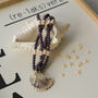 Purple Beaded Necklace With Natural Shell Pendant, thumbnail 5 of 5