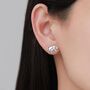 Sterling Silver Wild Boar Stud Earrings, thumbnail 4 of 12