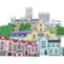 Durham Skyline Personalised Print, thumbnail 9 of 9
