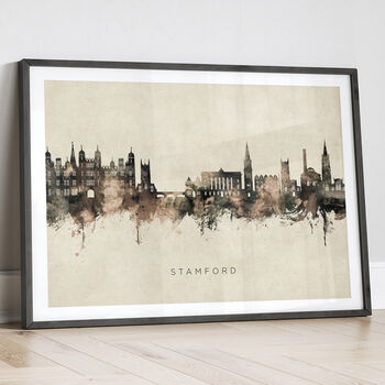 Stamford Skyline Cityscape Art Print, 12 of 12