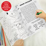 Personalised Dinosaur Colouring And Activity Book, thumbnail 2 of 5