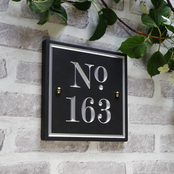 Vintage Slate House Sign Choice Of Font, 4 of 7