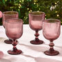 Set Of Four Luxury Rouge Wine Glasses, thumbnail 1 of 6