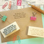 Personalised Custom Address Rubber Stamp Various Fonts, thumbnail 2 of 5
