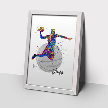 Personalised Basketball Player Print, 2 of 3