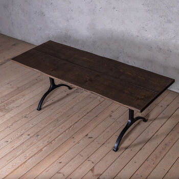 Forth Solid Wood Industrial Dining Table, 3 of 5