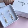 Earrings Set Gift For Her With Matching Stud Earrings And Hoops, thumbnail 4 of 11