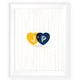 Personalised Hearts Wedding Guest Book Print, thumbnail 4 of 5