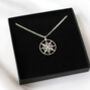 Men’s Compass Necklace – Sterling Silver, thumbnail 1 of 7