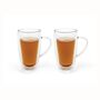 Double Wall Glass Coffee Or Tea Mug Set With Handle, thumbnail 2 of 6