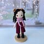 Curly Hair Crochet Doll, Handmade Toys, thumbnail 2 of 12