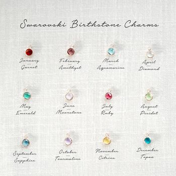 Esme Heart And Birthstone Necklace Photo Gift Set, 6 of 12