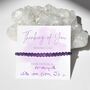 Thinking Of You Sending Love Dainty Crystal Gemstone Bracelet Gift, thumbnail 2 of 7