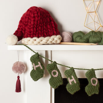 Mini Stocking Garland Knitting Kit, 6 of 12