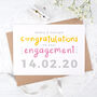 Personalised Engagement Date Card, thumbnail 3 of 5