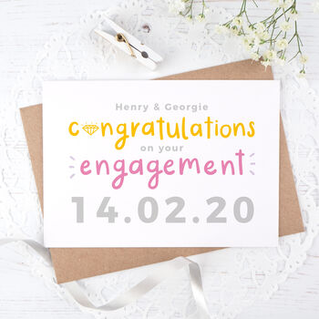 Personalised Engagement Date Card, 3 of 5