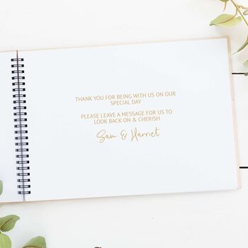 Personalised Wedding Guest Book, 2 of 2