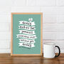 Personalised Fathers Day Kitchen Print, thumbnail 2 of 3