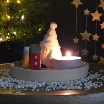 Gonk Ceramic Scene Tea Light Holder, 3 of 5