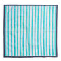 Block Stripe Napkins Set Of Two: Mint/White, thumbnail 3 of 6