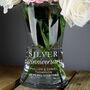 Personalised Silver Anniversary Glass Vase, thumbnail 2 of 5