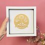 Personalised Golden Wedding Anniversary Paper Cut, thumbnail 1 of 12