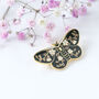 Moth Enamel Lapel Brooch, thumbnail 3 of 11