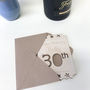 Personalised 30th Birthday Wooden Card, thumbnail 5 of 9