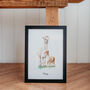 Alpacas Personalised Watercolour Print, thumbnail 2 of 5