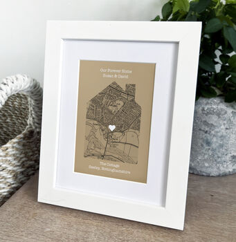 Our First Home Personalised Map Print, 4 of 12