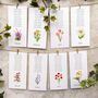 Floral Hanging Table Plan Cards, thumbnail 1 of 8