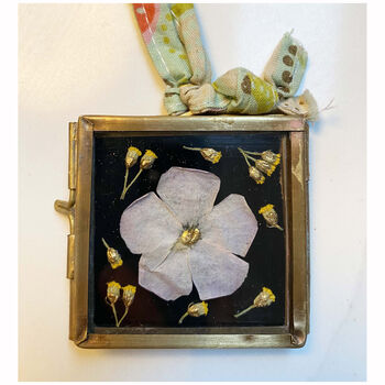Mini Gilded Mixed Pressed Flower Frame, 8 of 11