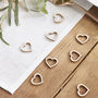 Wooden Heart Shaped Wedding Table Confetti, thumbnail 1 of 3