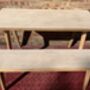 Modern Laminated Birchwood Bench With Tapered Legs, thumbnail 2 of 12