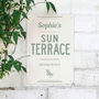 Personalised Sun Terrace Metal Sign, thumbnail 2 of 6