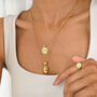 Sun Goddess Moonstone Gold Plated Pendant Necklace, thumbnail 9 of 9