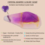 Amethyst Crystal Soap With Real Amethyst Heart Shaped Crystal Inside, thumbnail 3 of 7