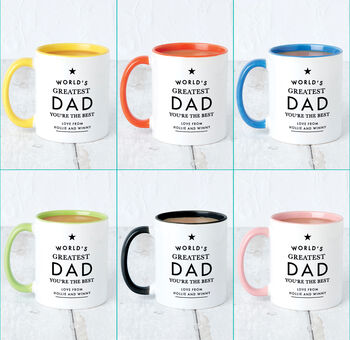 Personalised World's Greatest Dad Mug, 2 of 7